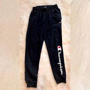 CHAMPION - Men - Script Logo Fleece Jogger - Black